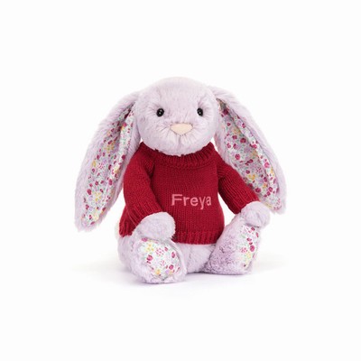 Jellycat Blossom Jasmine Conejo with Red Jumper | JMID-16973